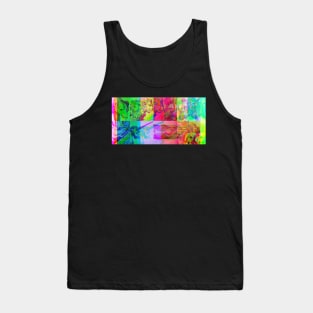 Animals Engraving Glitch version Tank Top